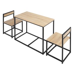 Eettafelset - Compact en stijlvol - Eiken