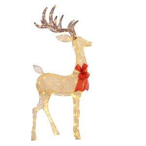 Kerstrendier - Weerbestendig - Goudkleurig - Rood