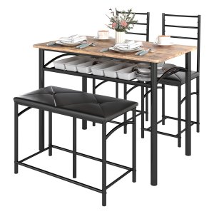 Eetkamerset - Ruimtebesparend - Modern - Bruin