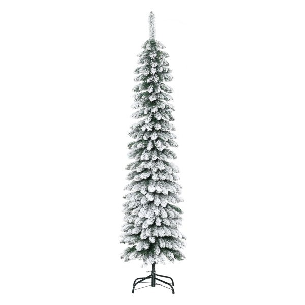 Kunstkerstboom - Sneeuwlaag - Brandveilig - Groen/Wit