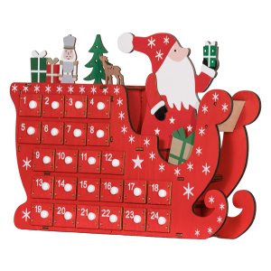 Adventskalender - Herbruikbaar - Rood