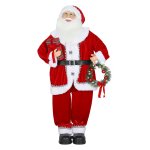 Kerstman - Buigbare armen – Geluidsgeactiveerd - Rood