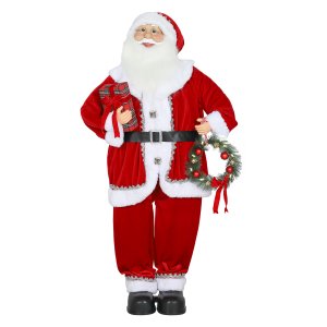 Kerstman - Buigbare armen – Geluidsgeactiveerd - Rood