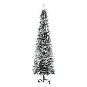 Kunstkerstboom - Sneeuwwit - Smal - 738 takken - Groen