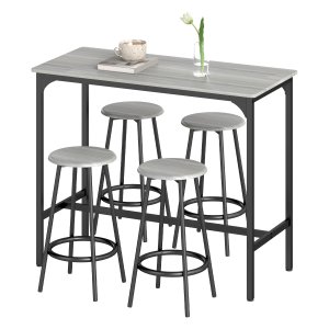 Barkrukken - Industrieel design - Compact - Grijs