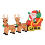 Opblaasbare Kerstman - Verlicht - Waterdicht - Meerkleurig