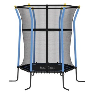 Trampolinenet - Gevoerd - Draagvermogen 50 kg - Zwart & Blauw