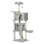 Krabpaal - Luxe design - Lichtgrijs+Crèmewit