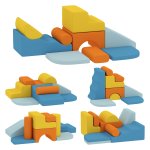 Bouwstenenset - Zacht schuim - Kleurrijk