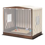 Zandbakluifel - Met Zitbanken - Bodembescherming - Bruin