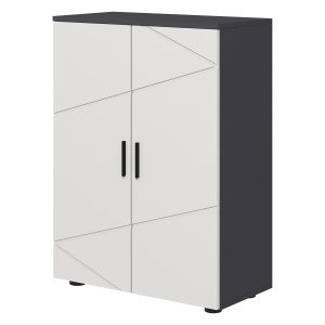 Badkamermeubel - verstelbare planken - grijs