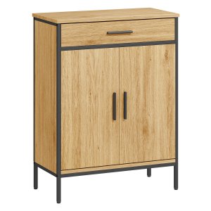 Badkamerkast - Ruime Lade - Industriële Stijl - Eiken