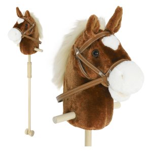 Speelgoed - Stokpaardje - Geluid - Rol - Bruin