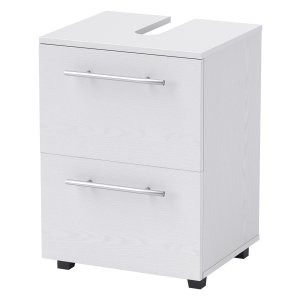 Badkamerkast - Wastafelmeubel - Compacte opbergruimte – Moderne stijl - Wit