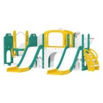 Peuterschommel - Multifunctioneel - Kikkerontwerp - Geel/Groen