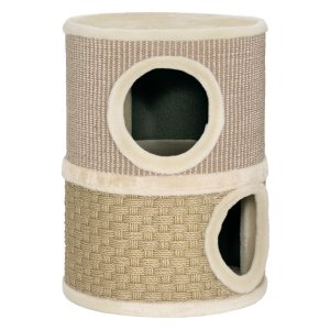 Krabton - tweeverdiepingen - pluche rand - Khaki & Koffie