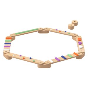 Spelende Kinderset - Balansbalk - Speelse Coördinatie – Motorische Vaardigheden - Blauw