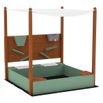 Zandbak - Met parasol - Groen