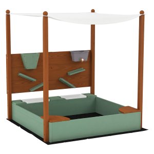 Zandbak - Met parasol - Groen