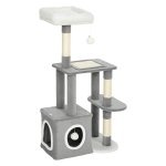 Krabpaal - Krabbelpaal - Groot Platform - Grijs