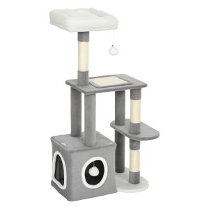 Krabpaal - Krabbelpaal - Groot Platform - Grijs