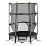 Trampolinenet voor kinderen - Veilig en stabiel - Zwart