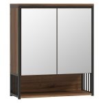 Badkamerspiegelkast - Hangend - MDF - Bruin