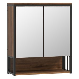 Badkamerspiegelkast - Hangend - MDF - Bruin