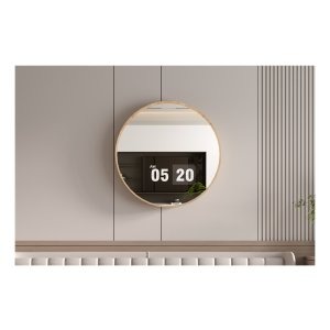 Spiegel - Roxy - Vintage look – Vierkant - Eikenkleurig