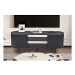 Tvmeubel - Strak design - Donkerbruin