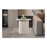 Salontafel - Ronde vorm – Travertijn beige