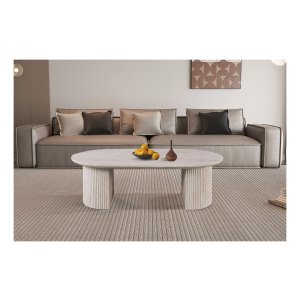 Salontafel - Ovaal - Beige Travertin