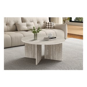 Salontafel - Stijlvol - Rond - Grijs