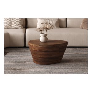 Salontafel - Mangohouten - Lichtbruin – Matteo