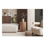 Bijzettafel - Industrieel - Lichtbruin