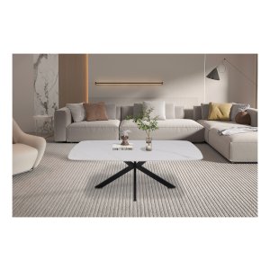 Salontafel - Deens design - ovaal - wit