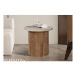 Bijzettafel - Robuust - Natuurlijk - Beige