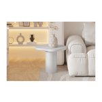 Salontafel - Roestvrijstalen poten - Modern - Beige