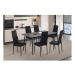 Tafel - Stijlvol - Grijs - Rechthoekig - 140cm