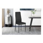 Stoelen - Comfortabele - Zwarte – Moderne - PU