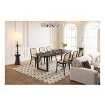 Eettafel - Ovaal - U-poten - Zwart