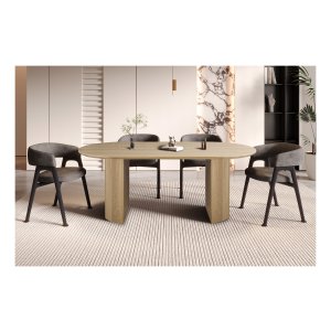 Eettafel - Eikenhouten - Ovaal - Natuurlijk eiken