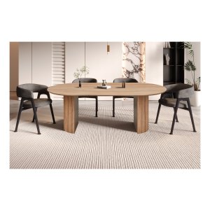 Eettafel - Eikenhouten - Ovaal - Oud eiken - Oude eik