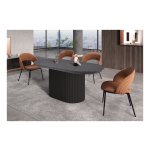 Tafel - Ovale vorm - Uitschuifbaar – Donkerbruin