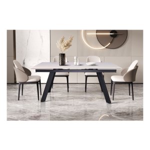 Eettafel - Uitschuifbare - Rechthoekig – Wit