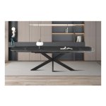 Tafel - Ovaal - Uitschuifbaar  - Zwart