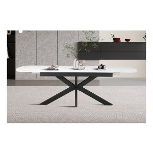 Tafels - Ovale - Uitschuifbaar - Deense stijl - Steenwit