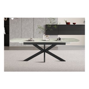 Eettafel - Ovaal - Uitschuifbaar - Beige