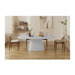 Tafel - Ovaal - Cementkleurig Beige