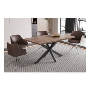 Tafeluitschuifbaar - Flexibel - Stijlvol - Donkerbruin